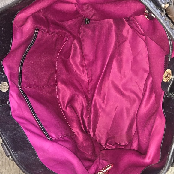 Cole Haan Brown Woven Leather Tote Shoulder Bag - Picture 8 of 13